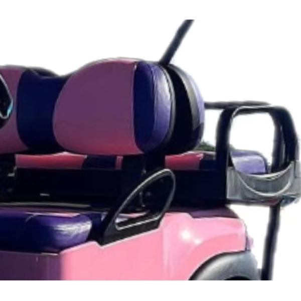Pink 2-4 Passengers Aetric EV Golf Cart 25 Mph-40 Mph With Foldable Windshield