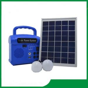 Buy cheap Mini solar energy system with radio, 2pcs led lamp, cell phone charger, portable solar system sale product