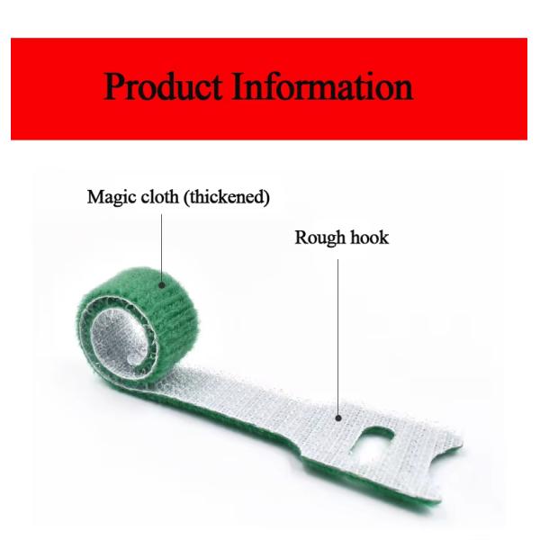 Customized Hook And Loop Cable Ties Self Locking Reusable Velcro Cable Ties Adjustable