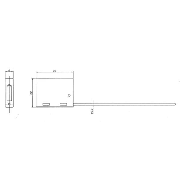 26*22mm Markable Area Tamper Proof Security Container with 4.01 KN Tensile Strength and Pull Tight Locking Mechanism