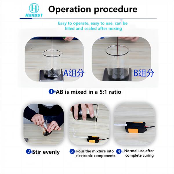 Two Component Epoxy Potting Compound Sealant Moistureproof Low Viscosity