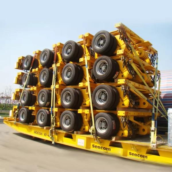 Semi-Trailer Flatbed Semi Trailer China Manufacturer 3 Axle Container Flatbed Semi-Trailer Truck Trailers