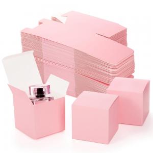 China Customized Beautiful Design Folding Pink Skin Care Packaging Paper Perfume Box for Perfume on sale