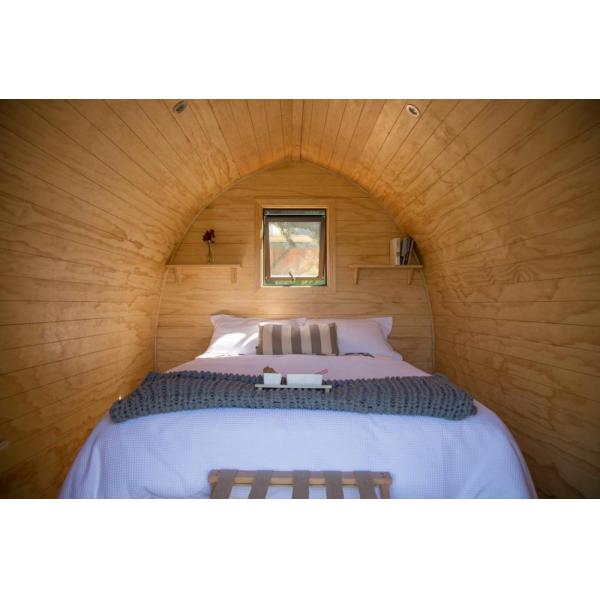 Anticorrosive Wood Structure 2 Persons 27m2 Small Prefab Off Grid Cabin