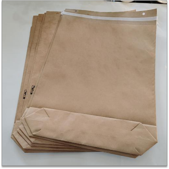 Hexagonal Kraft Paper Mailer – 220‑540mm Wide, Self‑Adhesive Seal, Easy‑Tear Strip