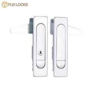Electrical Cabinet Plane Push Button Swing Handle Lock