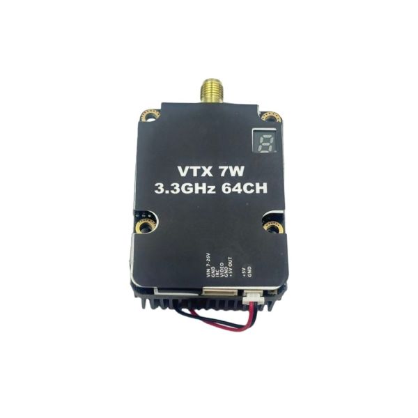 3.3GHz FPV VTX with Stable Transmission, Adjustable Output Power, and 3060–3500MHz Range