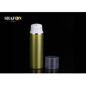Empty Green Lotion Bottle Containers , Fancy Cosmetic Bottles With Cap 80ml