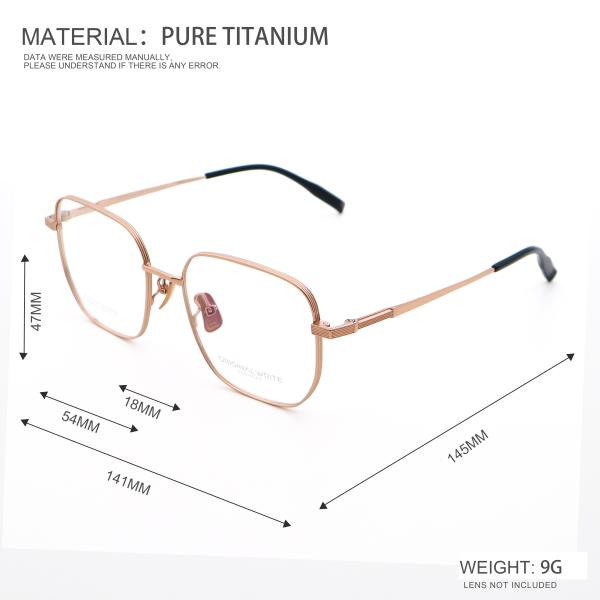 Full-Rim High Elasticity Pure Titanium Optical Glasses 88206