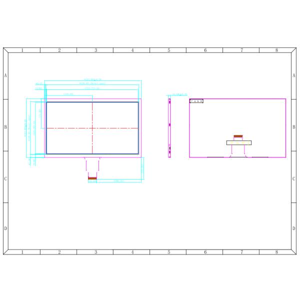 1024x600 10.1 Inch LCD Panel TFT IPS LCD Display With 40pin LVDS Interface