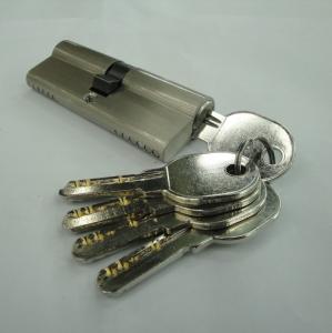 Buy cheap 80mm(40*40) Euro Profile Double Brass Cylinder with 5 brass computer keys SN color product