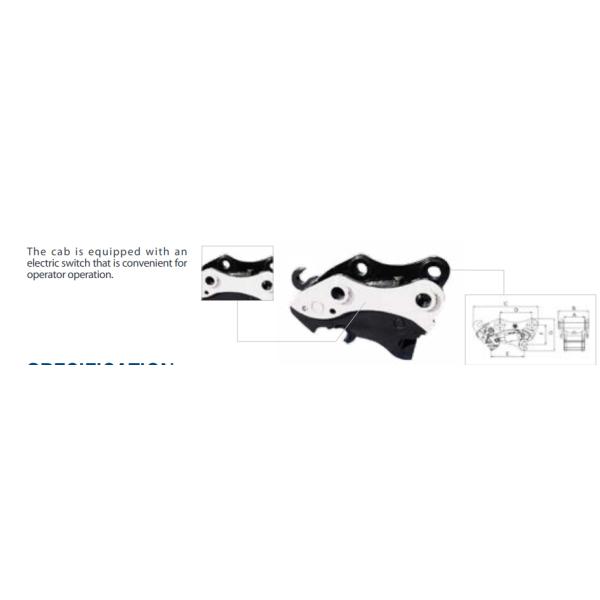Q355 Excavator Quick Coupler Hitch For Komatsu PC50 PC60 Hitachi EX120 ZX400