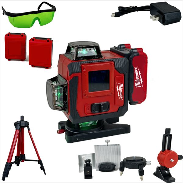 Construction Milwaukee Laser Level 16 Cross 520nm Milwaukee Green Laser OEM