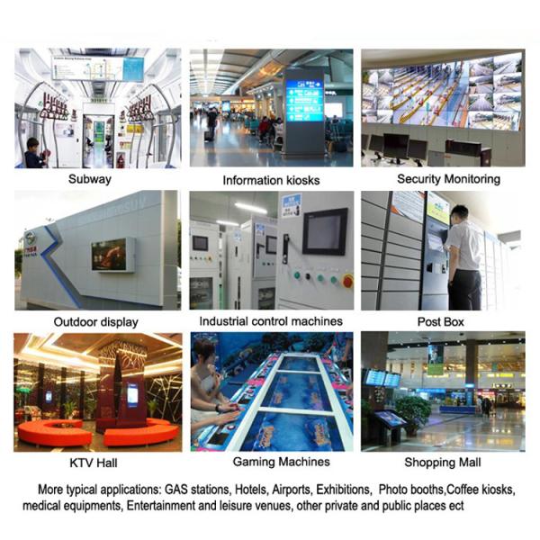 17 Inch Full Hd VGA CCTV LCD Monitor 60000H Ultra - slim Life Stable Performance