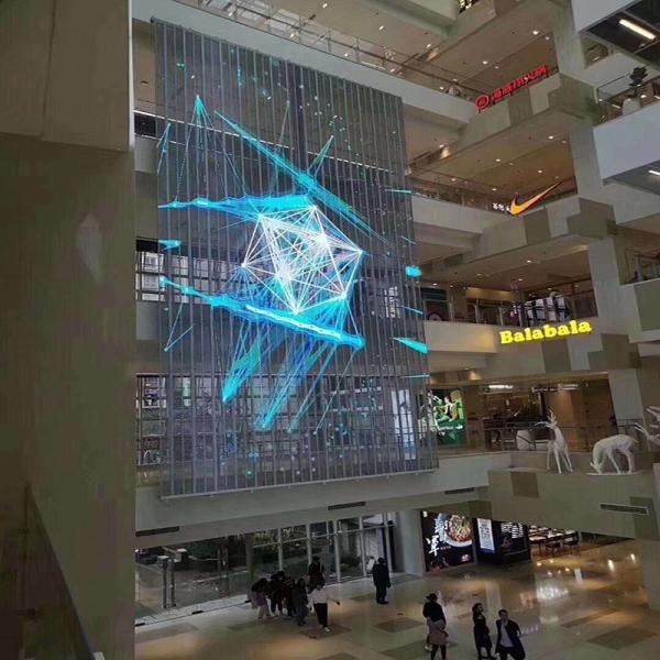 Hanging LED screens transparent LED display 1000*500MM adjustable brightness