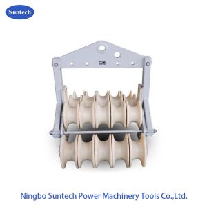 20KN High Strength Transmission Line Conductor Stringing Blocks For Site Works