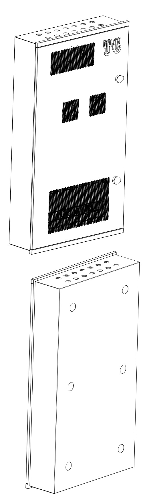 LVJB Enclosure 570mm*1000mm*165mm Built-in Design SPCC Network Rack Cabinet