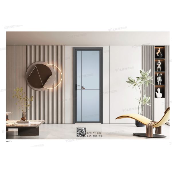 Modern Frameless Glass Door Sleek Interior Partition Tempered Safety Glass Door