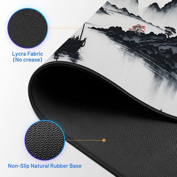 Printed Rubber Mousepad Blank Mouse Pads for Landscape Style Custom Size Sublimation