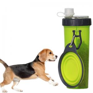 China Pet Portable Water Food Cup Outdoor Dog Water Cup With Food Bowls on sale