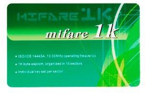 Buy cheap MIFARE 1K (S50) Smart Card NXP MF1 IC S50 chip the contactless IC card 13.56 MHz RF standard: ISO14443A product