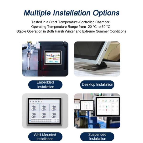 21.5 Inch Embedded Fully Enclosed Touch Displays for HMI Automation Smart Home Waterproof Dustproof
