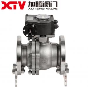 China US Electric/Pneumatic Flanged Floating/Fixed Ball Valve with Net Torque 7n.M-1250n.M on sale
