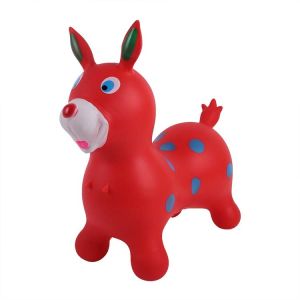 Buy cheap Middle size dot print PVC inflatable toys kids plastic jumping rabbit from wholesalers