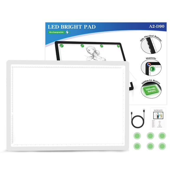 PS PMMA A2 Plastic LED Drawing Board Educational Toy 594420mm Working Area Light Pad Learning Gift for Boys Girls Kids