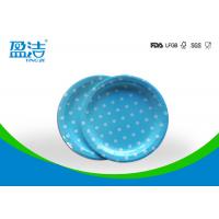 China 7 Inch Circle Type Disposable Paper Plates Design Printed With Four Colours for sale