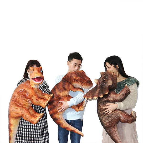 Customized Realistic Baby Dinosaur Full Body Puppet Toy Animatronic Hand Puppet