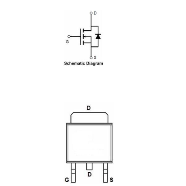 P Channel Enhancement Mode Mosfet Power Transistor 60P03D TO-252 30V