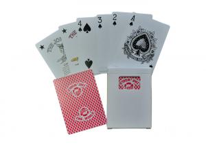 China Jumbo Index Poker Cards Plastic Casino Playing Cards Custom Made With Your Logo on sale