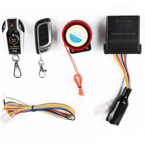 Two Way Motorcycle Security Alarm system with Remote Engine Starter Alarm