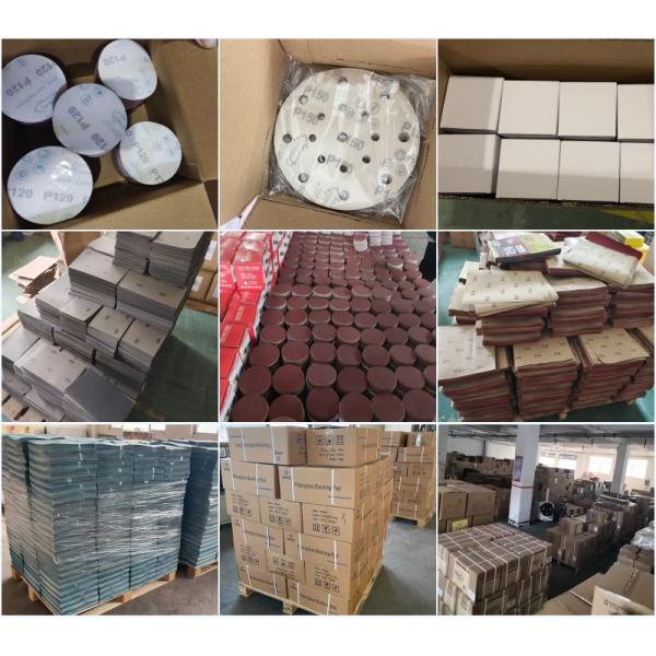 Dry Polishing Automobile Sanding Disc with Hook and Loop Abrasives Customized Grit 40 -600