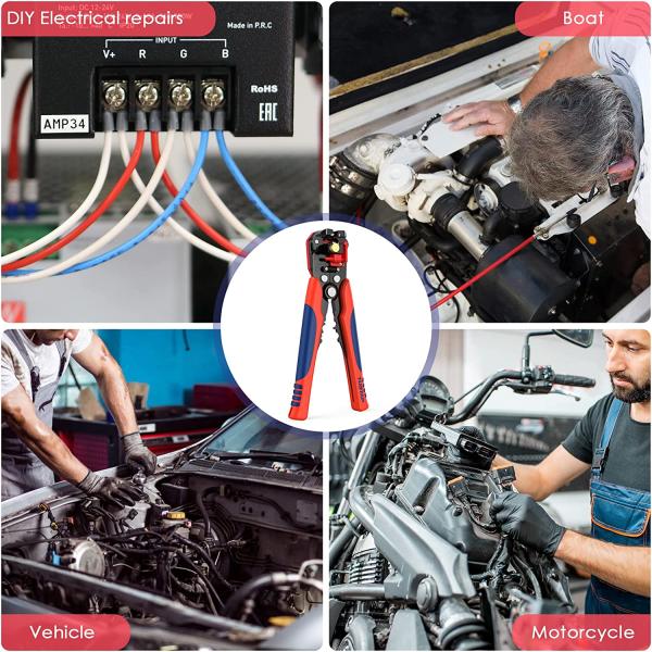 Industrial Alloy Cable Stripping Tool , Multifunctional Wire Stripper Crimper