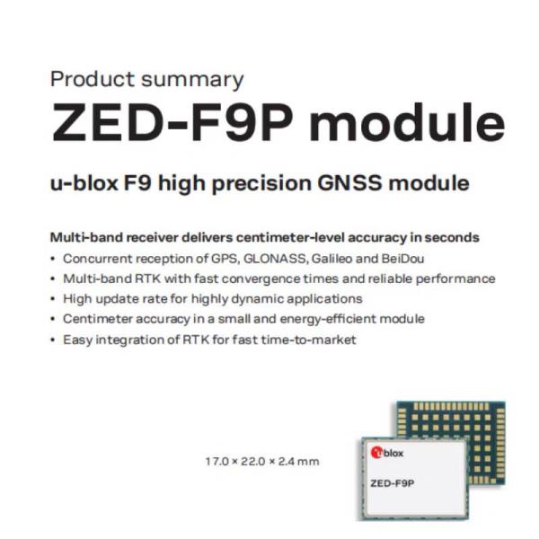 LEA-F9T Wireless GPS Module Industry GNSS Module LGA Type