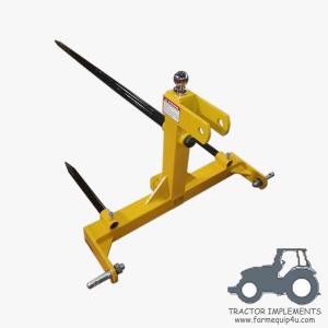 Buy cheap BSH -3 Point Bale Spear Cat.1 With Hitch Move; Heavy Duty Spears For Farm Hay Moving product