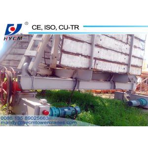 QTZ125 Rail Travelling Base Type 10tons Orange Color Mobile Tower Crane