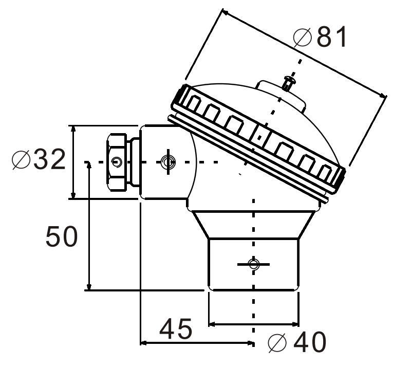 Thermocouple Head KNE RTD Connection Head seaworthy packaging