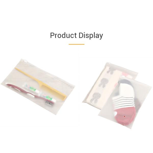 PVC/EVA/PP Custom Plastic Bag Biodegradable PVC Plastic Zip Bags For Travel