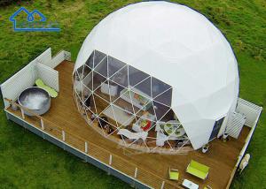 China Customized Dome Glamping Tent Hotel Luxury With PVC Roof Cover on sale