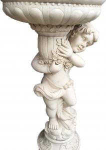 Buy cheap White Resin Fairy Garden Ornaments , European Style Cast Iron Flower Pots product