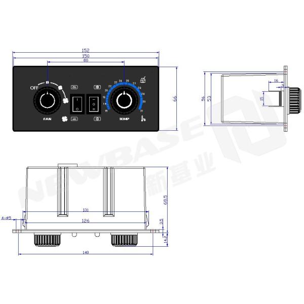 Universal SAE J1939 Compatible 12V/24V DC HVAC Control Module for Bus Climate Control System with ABS Material
