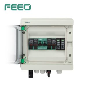 Solar 2 Strings Dc Pv Combiner Box Lightning Protection