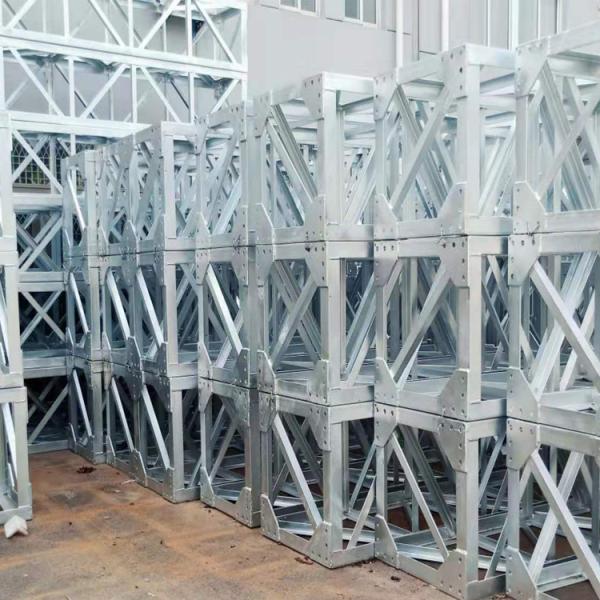 50kN Transmission Line Construction Tool Herringbone Steel Gin Pole For Tower Erection