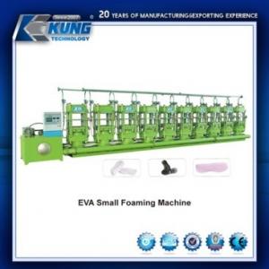 Buy cheap 15KW Practical Shoe Sole Moulding Machine , 6 Stations EVA Small Foaming Machine product