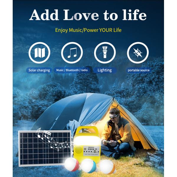 6-8 Hours Charging Solar Powered Camping Light Bulb IP65 For Home Use