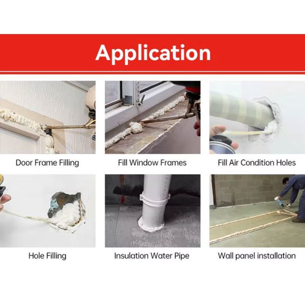 High Yield B2 Fire Resistant Polyurethane Foam Spray Gun Applied Fire Stopping Gap Filler
