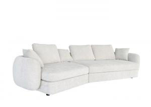Buy cheap Bracket Throw Pillows Beige Fabric Sectional Premium Fiber Fabric Modular Couch product